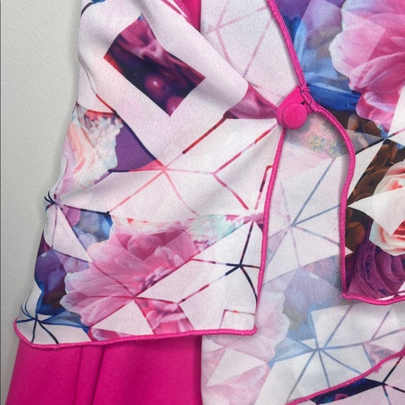 Joseph Ribkoff Pink Geometric Blouse - Picture 4 of 5